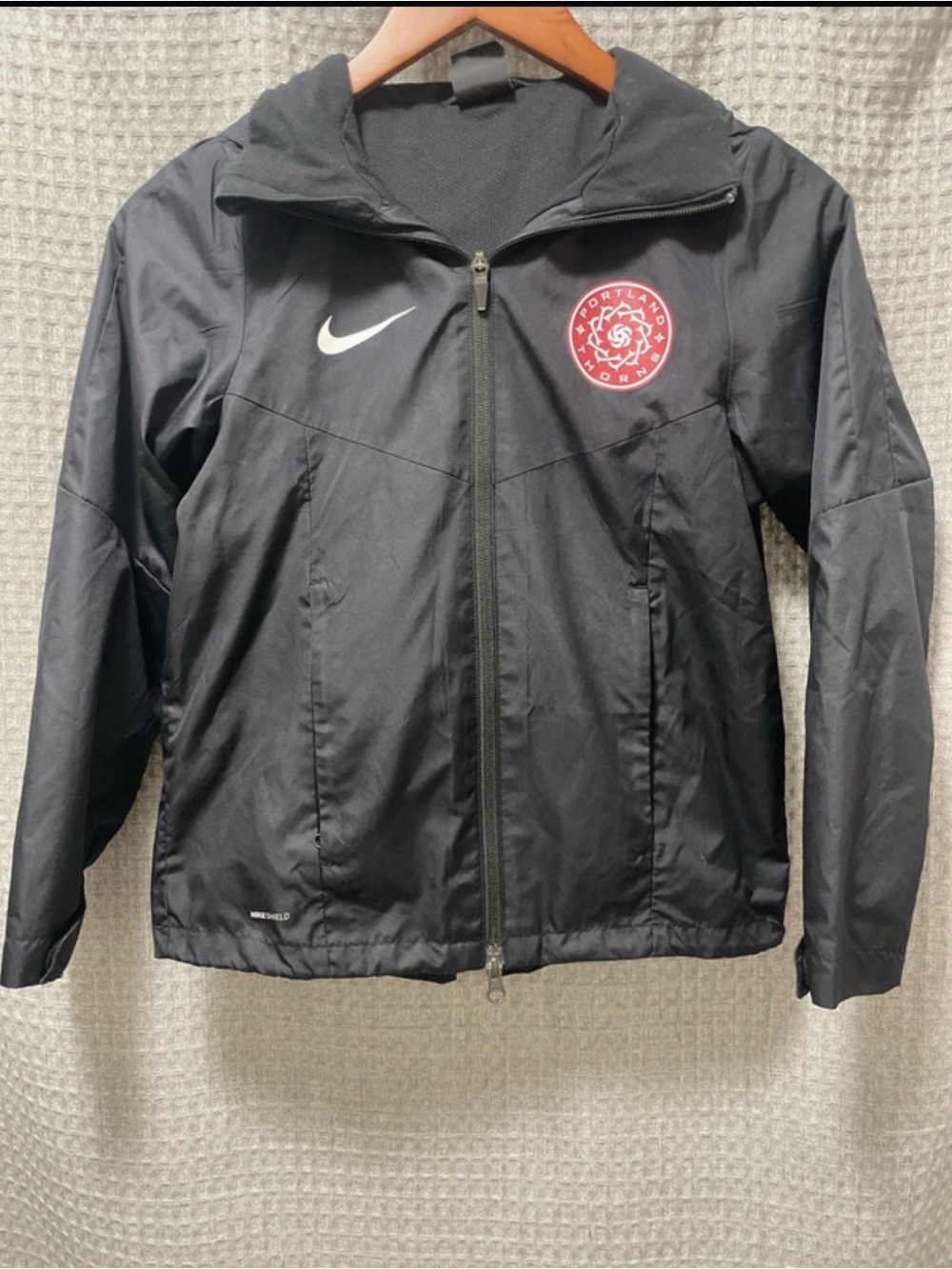 Nike Kids Black Hooded Jacket Portland Thorns